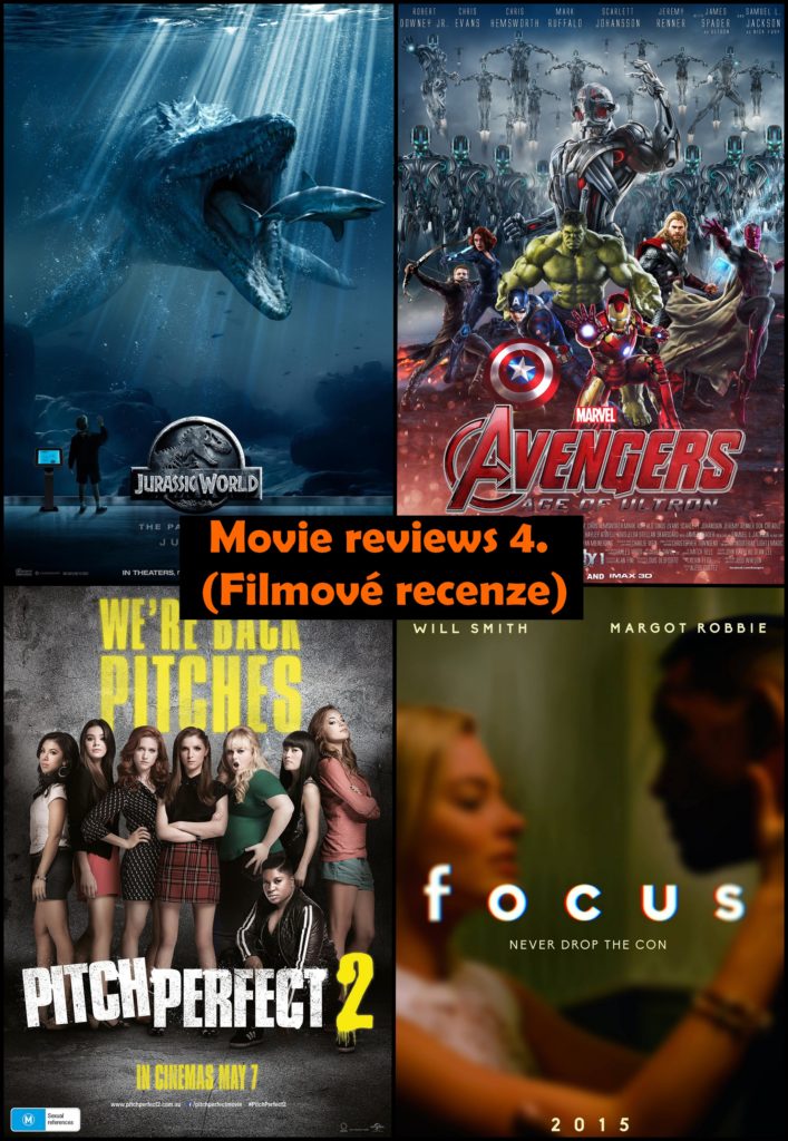 movie reviews recenze film pitch perfect ladíme focus jurský park jurrasic avangers