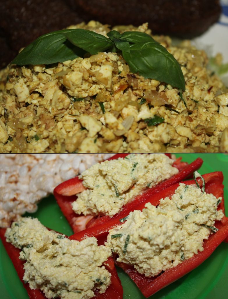 Vegan tofu eggs