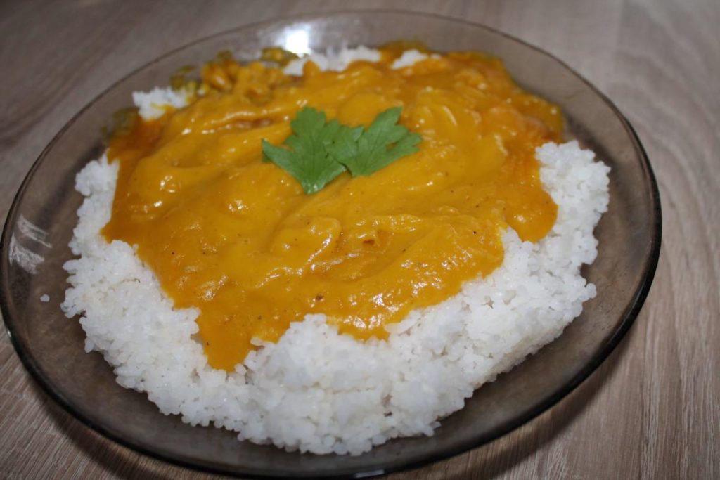 Podzimní dýňová omáčka s rýží