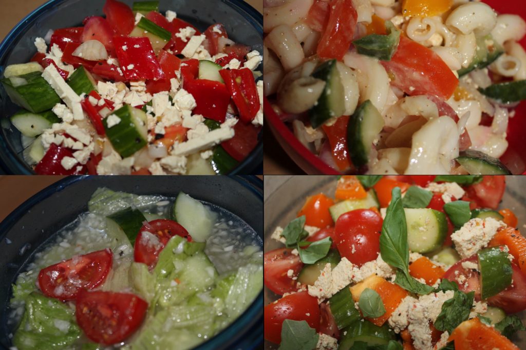 letní zeleninové saláty