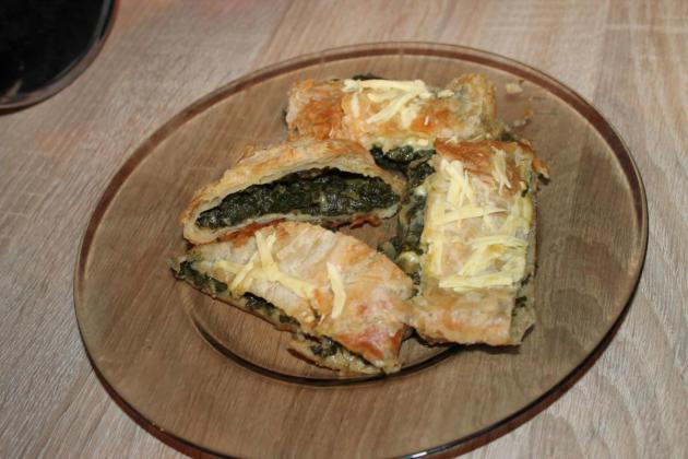 Špenátový závin se sýrem